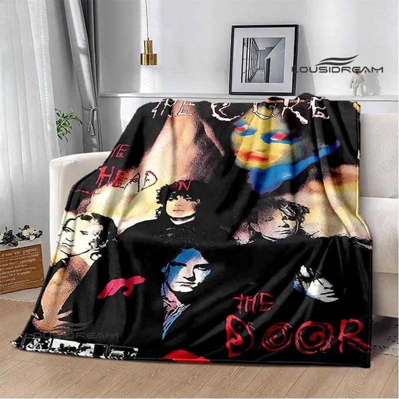 Rock band The cure Printed blankets picnic blanket Warm Flannel blankets Soft and comfortable blanket bed linings Birthday Gift