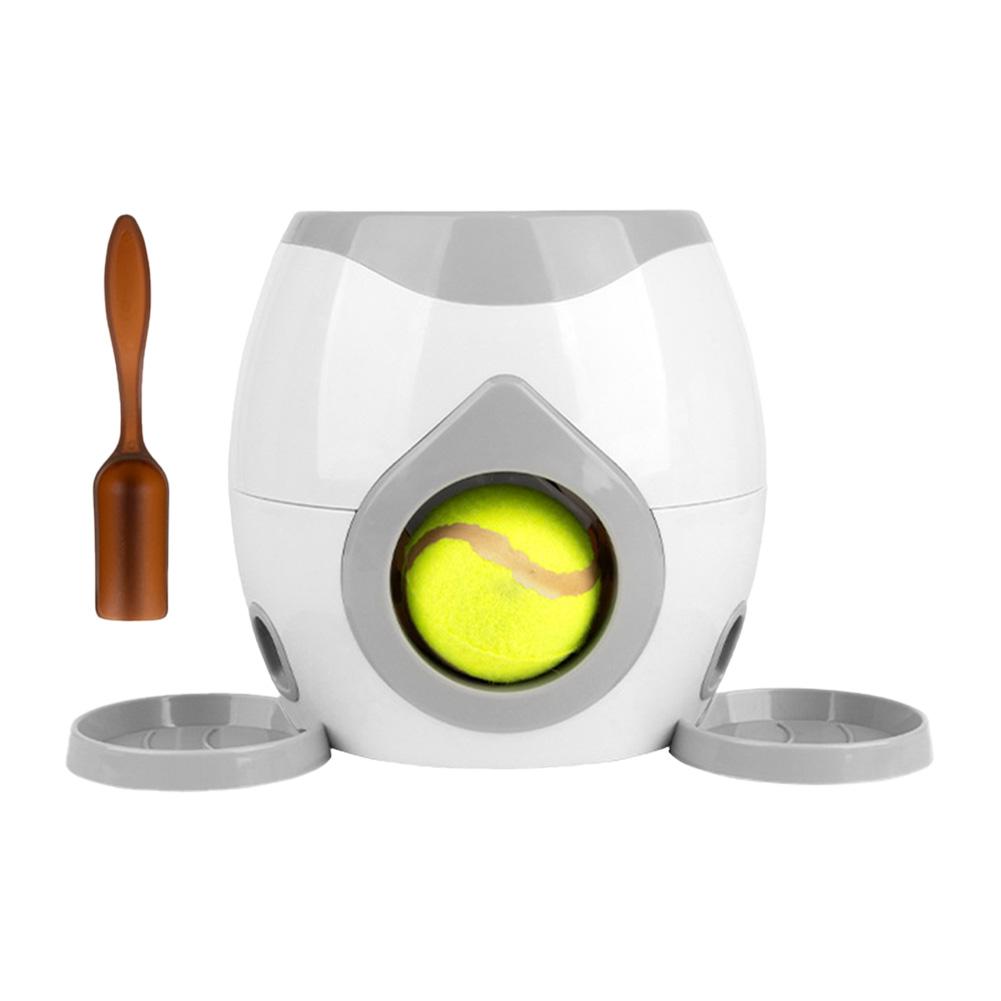 

Automatic Dog Ball Launcher Dog Tennis Food Reward Machine Interactive Dog Ball Thrower Slow Feeder for Small and Medium Dogs серый