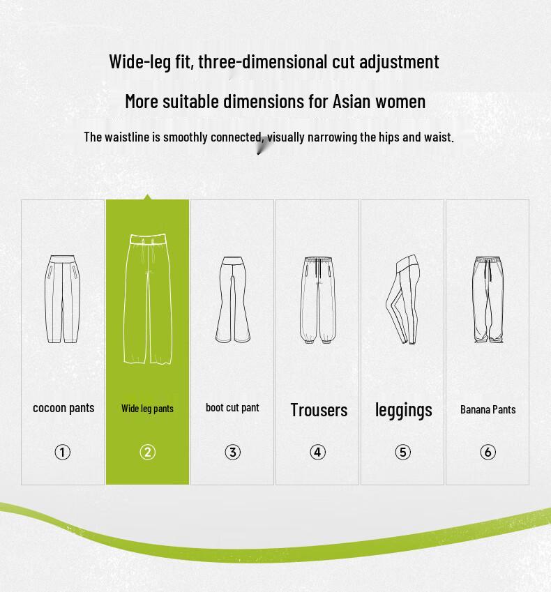 Anta Amber Flow Women's Loose Wide-Leg Straight Casual Pants