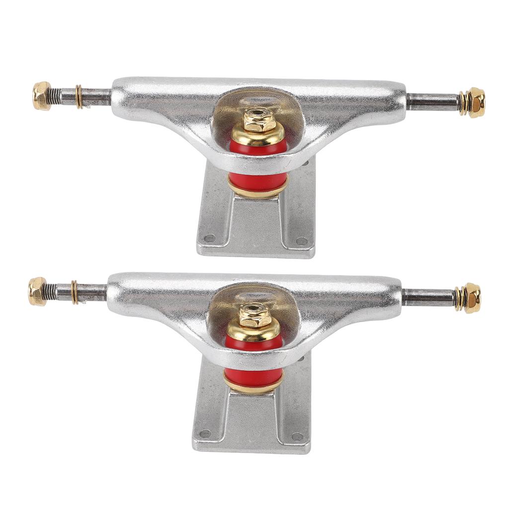 2Pcs 5.25inch Skateboard Trucks Aluminum Alloy Hollow Longboard Skateboard Trucks for 4 Wheels