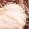 Wedding Feather Hand Fan Handmade Retro Lace Feather Fans for Wedding Party Gift Chinese Luxurious Wedding Decoration