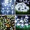 Solar Dekorative Lichter Außen Wasserdicht 8 Modi Kirschblüten Lichter Weihnachten Gartenparty Dekoration
