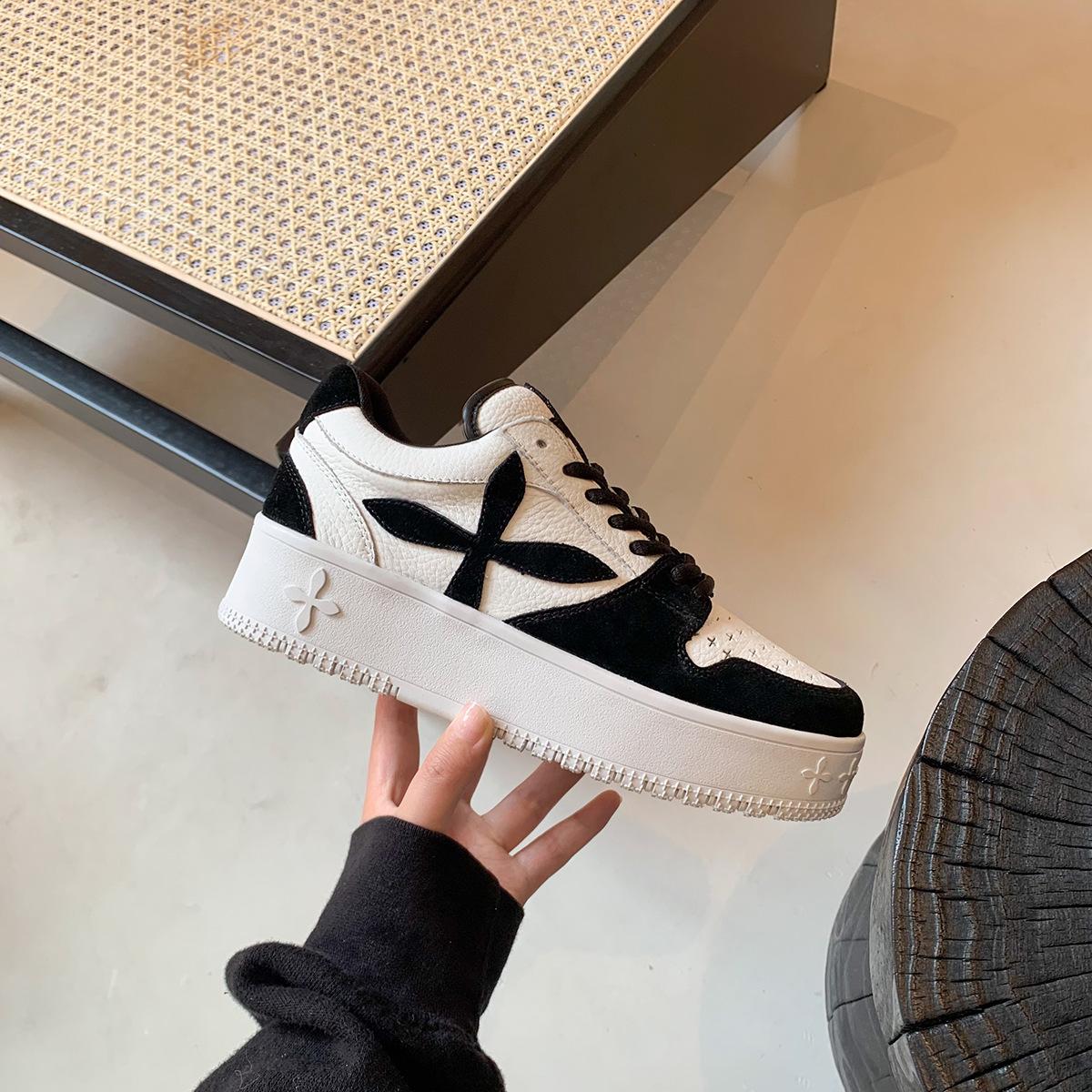 

Белые туфли на толстой подошве, женские, весенние, новые, повседневные, спортивные, универсальные кроссовки I Trend 35