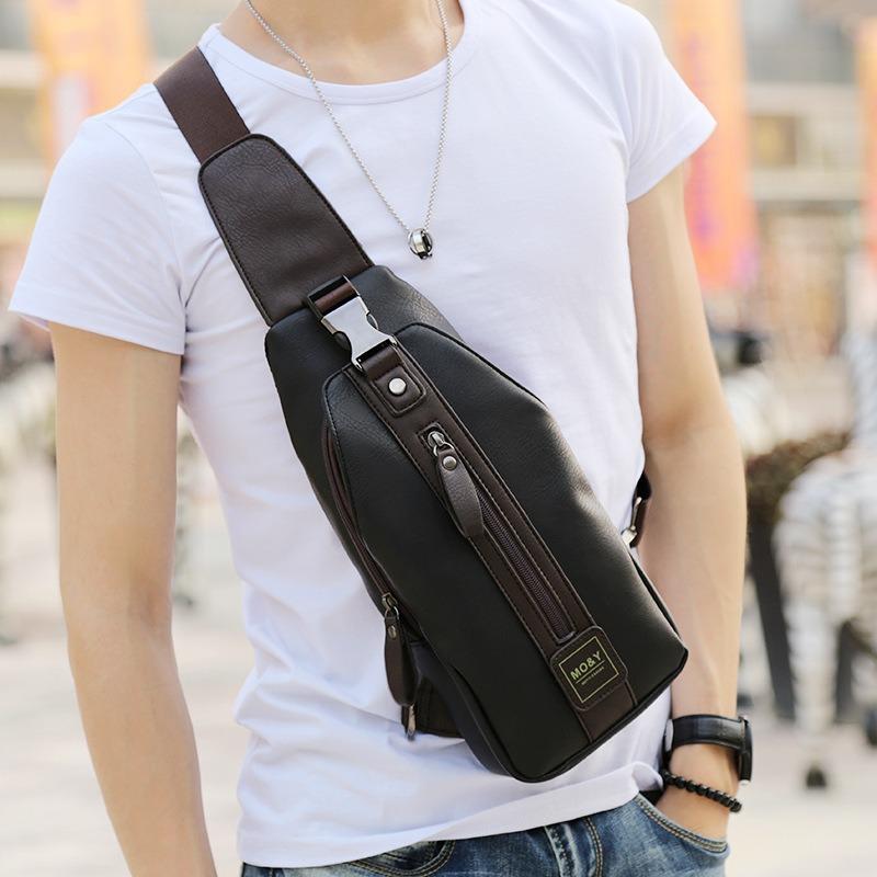 

Нагрудная сумка Мужская сумка через плечо Trend Мужская эксклюзивная внешняя диагональная сумка One Size