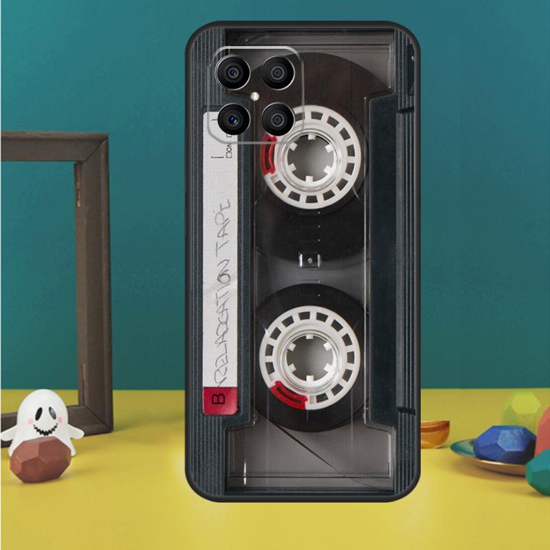 Cassette Tape Case For Honor Magic 5 6 7 Lite Honor 200 Pro 50 70 90 Lite X9b X9a X8b X8a X8 X9 X9c Cover