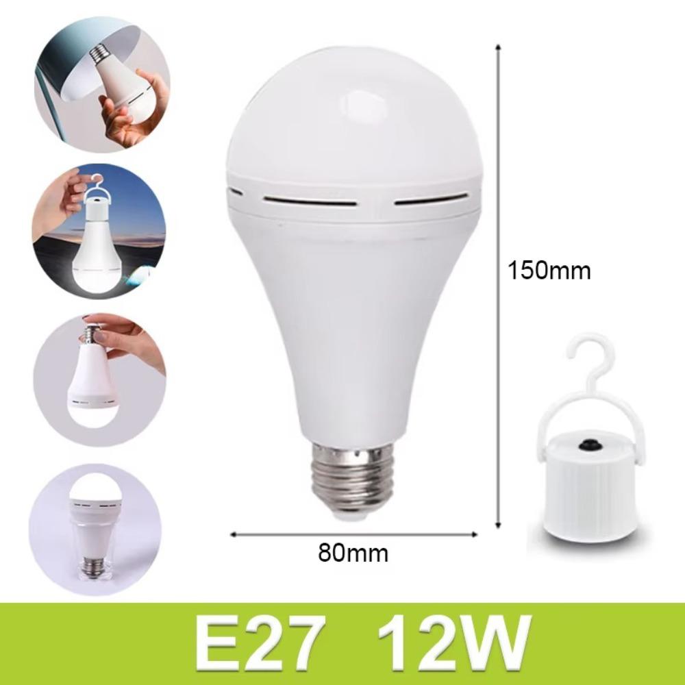 New 7W/9W/12W/15W Emergency Light Bulb 85-265V Portable LED Light Bulb E27 Rechargeable Bulb Home