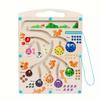 Children's Educational Maze Toy Ball Concentration Training Maze Magnetic Squirrel Foraging Digital Pen Ball