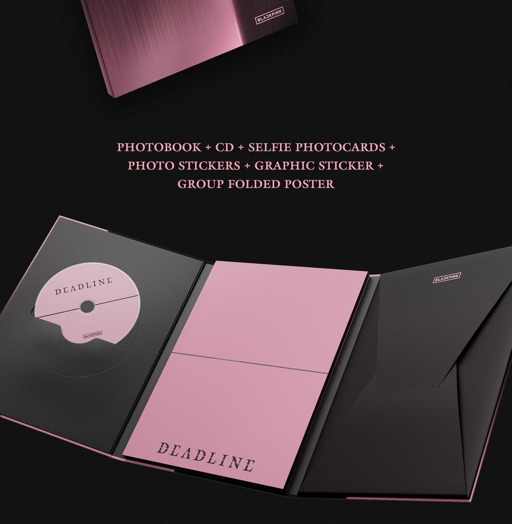 [POB] BLACKPINK [DEADLINE] Al 3-lea Mini Album (Negru / Roz ver.) Sigilat Oficial