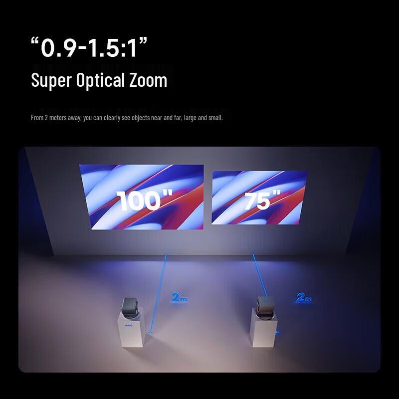 Hisense C2 Pro 4K Tri-Color Laser Pan-Tilt Projector with Surround Subwoofer Set (CN version)