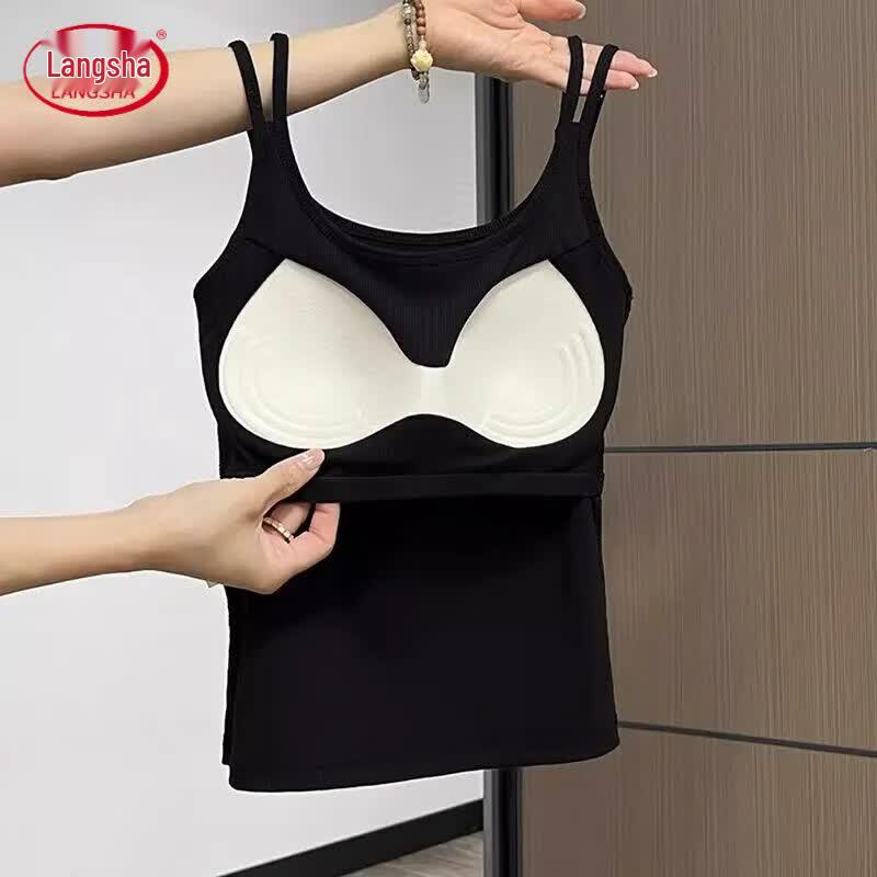 Langsha Women s Padded Base Layer Camisole M