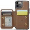 For iPhone 12 Pro Max Case Leather Mobile Cover with Detachable Magnetic Card Bag