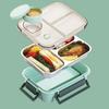 304 Stainless Steel Food Storage Container with Dividers Meal Box Portable Lunch Box for Office and Outdoor Use