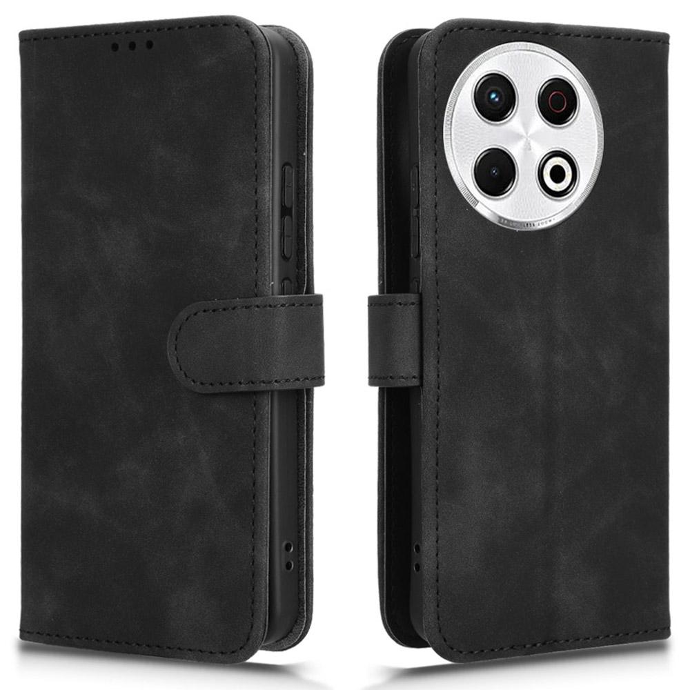 For TECNO Spark 30 Pro 4G Leather Case Skin-Feel Anti-Drop Wallet Flip Phone Cover