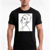 Unisexs Face One Line Illustration Adel Tshirt Summer Casual Cotton Tee Oversized Streetwear Tops Vintage Graphic Print