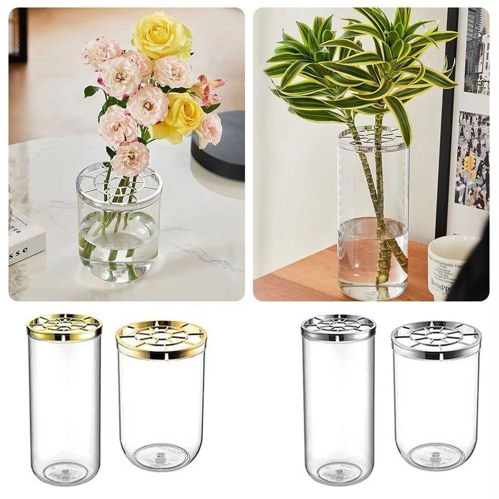 Thickened Flower Arrangement Bottle Unbreakable Clear Cylinder Vase  Home Decor