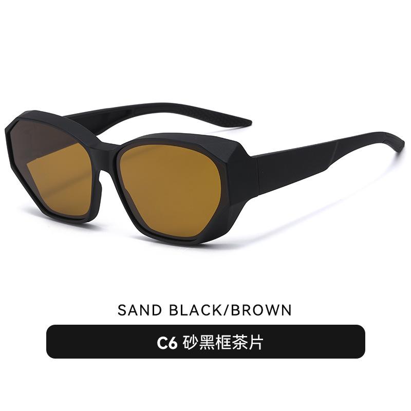 TR90New polarized sunglasses for women, with a polarized inner lens for nearsightedness, offering UV protection and a two-in-one design, ideal for