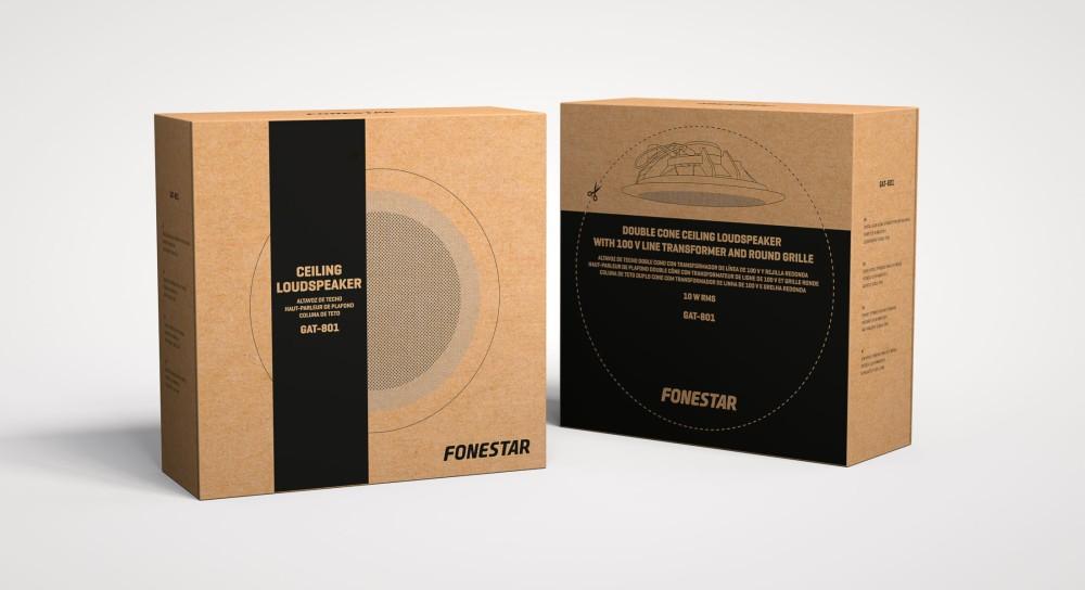 Fonestar GAT-801 - 100V Deckeneinbaulautsprecher 8'' weiß, Fonestar