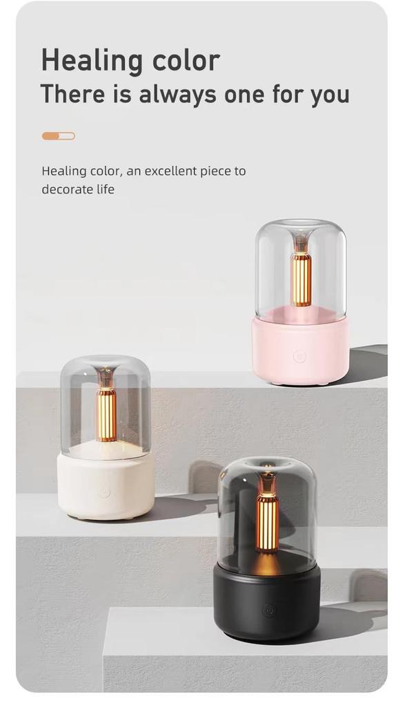 Cywinfow Aroma Lamp Night Light, Essential Oil Diffuser, Atomizing, Low Noise Operation, Automatic Power Shut-off Function, DIY Design Possible, Indir