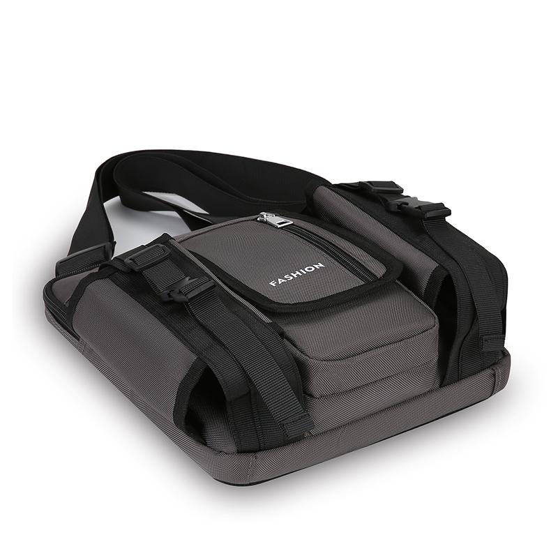 Men Crossbody Bag Single Shoulder Bags Big Capacity Storage Bag Fashion Multi-Pockets Outdoor Cup Bag