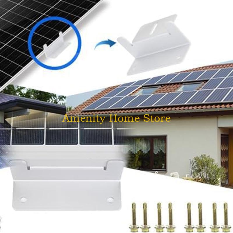 F26C Solar Mounting Set Includes Aluminum Brackets and Stainless Screws for Quickly Assembly on Various Locations
