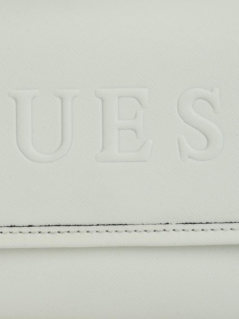 Guess HADDINGTON MINI CROSSBODY FLAP Geantă de Umăr Albă, pentru Femei,