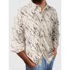 2025 Retro Men's Autumn and Winter Casual Cardigan Patterned Shirt
