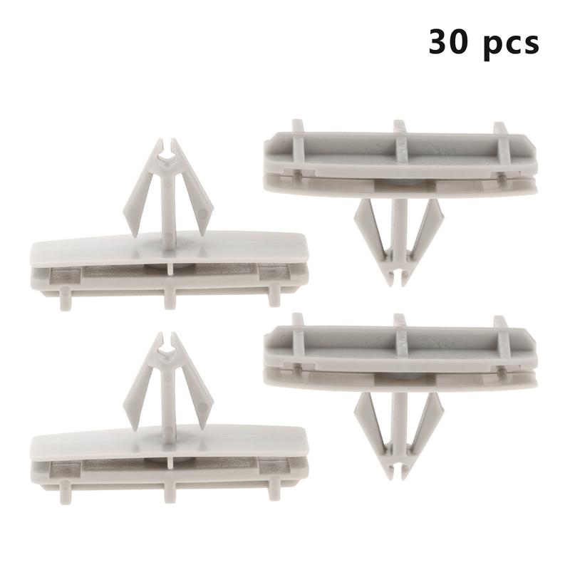 30Pcs 55157055AA Car Wheel Moulding Clips Fender Flare Pin for Jeep Liberty Jeep Grand Cherokee Dodge Nitro Car Interior Parts