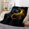 Natur Yin Yang Chinesische Tai Chi Bagua Weiche Flanelldecke für Betten Schlafzimmer Sofa Picknick, Überwurfdecke zum Zudecken Outdoor Nickerchen Geschenk