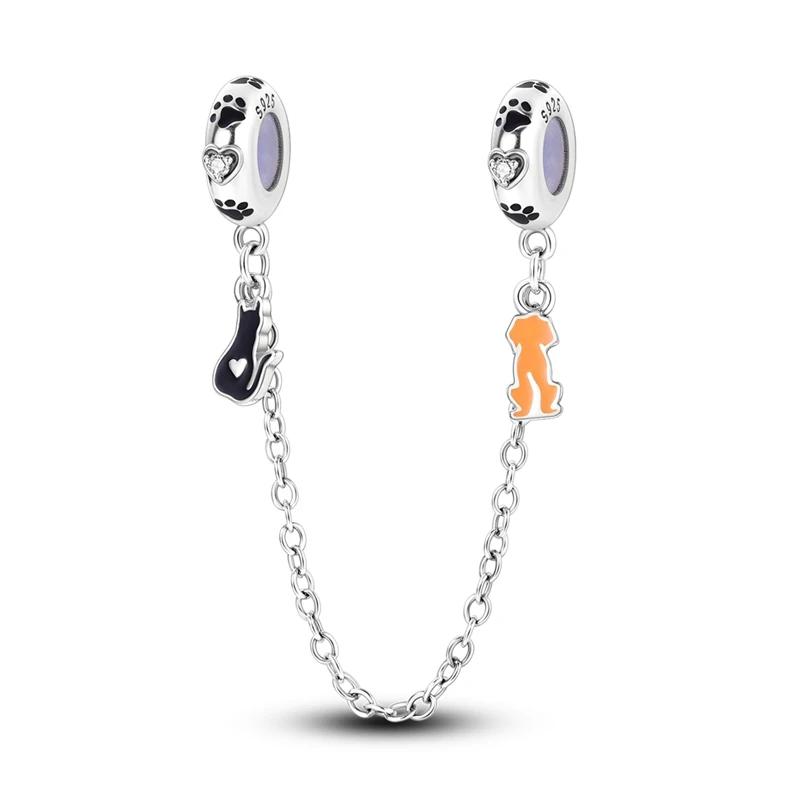 copper Pink Cats Dogs Claw Bone Animal Charm Bead Charms Bead Charms Compatible With Authentic Bracelets Do It Yourself Birthday Jewellery Making