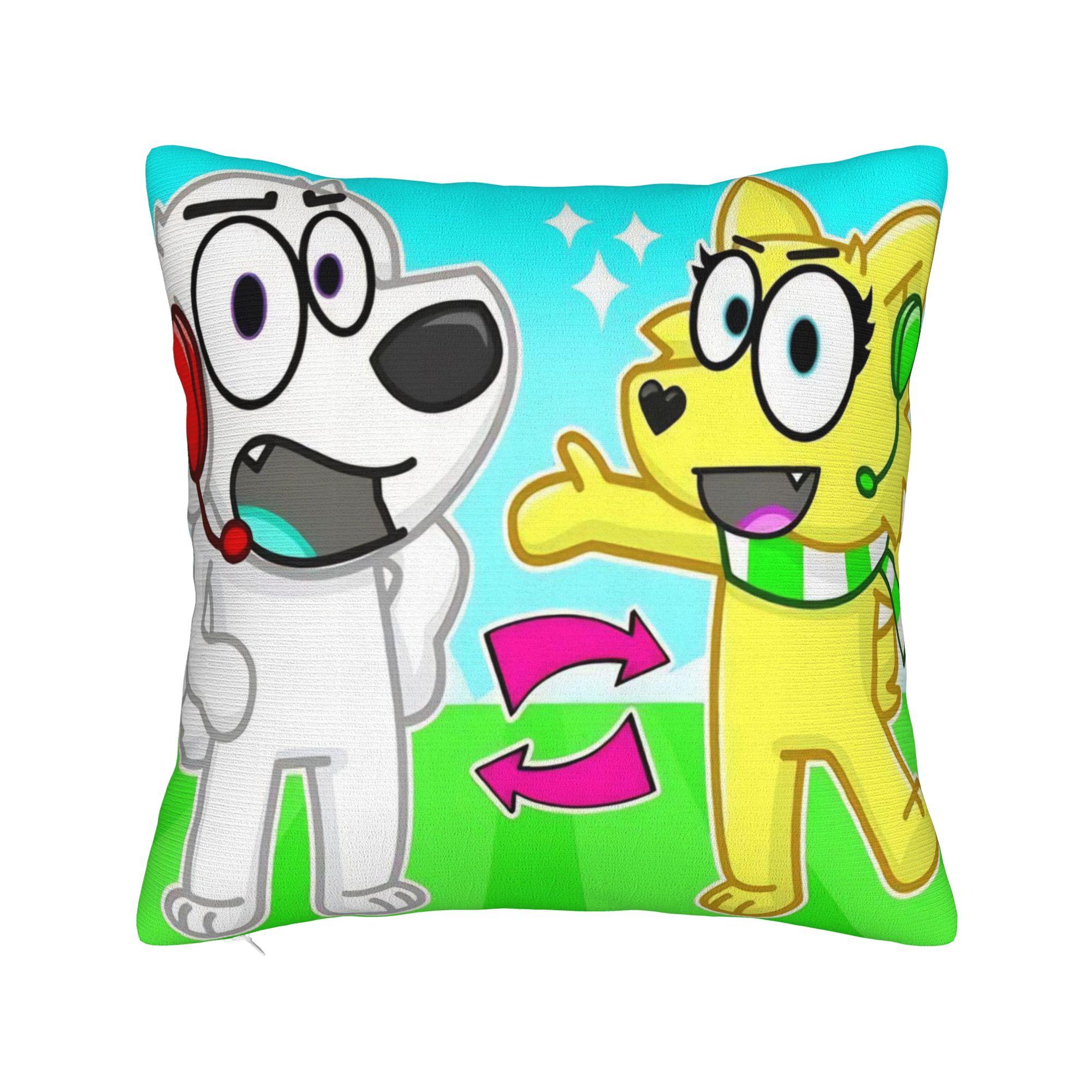 

Tylers And Snowi Gaming Pillowcases Accessories Printing Cushion Cover Decor Pillow Case Cover Bed Multi-Size 16x16Inch