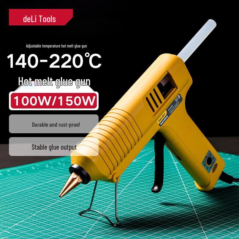 

Deli 100-150W Adjustable Industrial Hot Melt Glue Gun CN plug (adapter included)