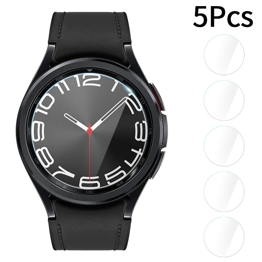 Härdat Glasfilm för Samsung Galaxy Watch 6 40mm44mm Reptålig Klar Skärmskydd för Galaxy Watch 6 Classic 43mm 47mm