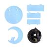 Ornament Molds Silicone Storage Rack Mold Moon Shape Wall Storage Shelf Moulds Silicone Material for DIY Making Crafts