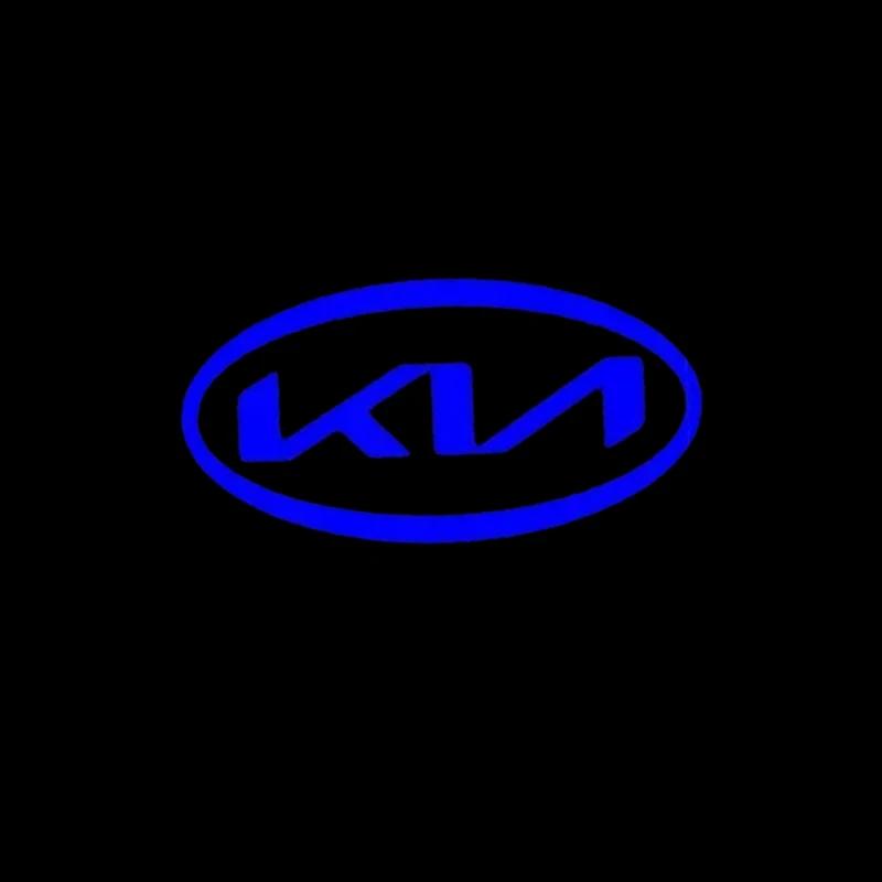 AIB1 2pcs LED Car Interior Door Welcome Light Ghost Shadow Projector Logo Light for KIA Cerato 2005-2012 Decoration Auto Accessoires