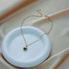 Minimalist Heart Pendant Earring and Necklace Set Fashionable Choker Chain Earrings