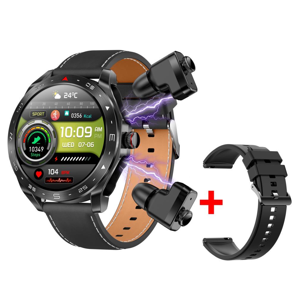 Smartwatch with TWS Bluetooth Earbuds, 1.52'' IPS Screen, Wake-Up Feature, Dual Call, AI Voice T95