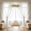 Transparent Sheer Mesh Curtains Event Backdrop Backdrop Curtain Multi-purpose Halloween Decor  Home