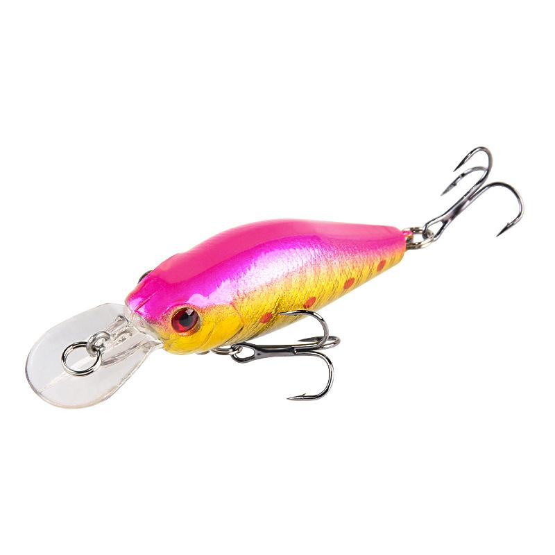 Geräuschperlen Weitwurf Tauchen Schwingender Kleiner Dicker Fisch Köder 7.1cm7g