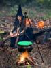 Halloween Party Large Witches Cauldron On Tripod with Lights,Plastic Bowl Hocus Pocus Candy Bucket Decor for Home Porch Outside