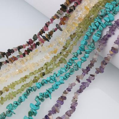 Natural Crystal Gravel Spacer Beads, 3-5mm Irregular, DIY Necklace/Bracelet Materials