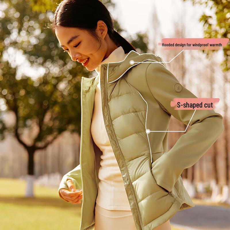 Elleya Women's Lightweight Hooded Short Down Jacket