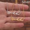 Taylor Digital Swift Signature Stainless Steel Necklace Pendant Letter Fashion