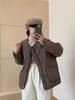 White duck down light rhombus grid down jacket women's gourd autumn and winter clothing new high-end large-size loose round neck jacket