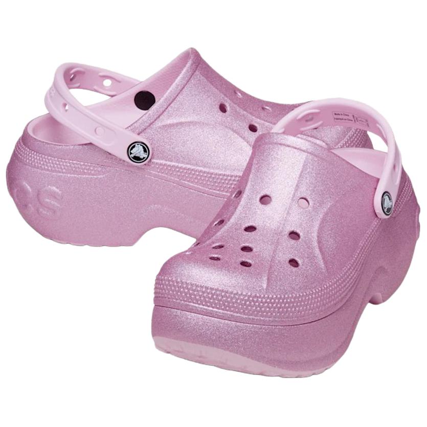 Crocs Bella Glitter Clog Fashion Casual Clogs Unisex Clogs Ballet-Pink 210452-6GD