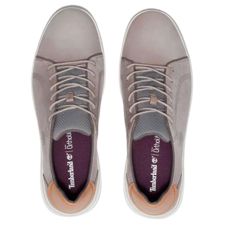 Timberland Seneca Bay Low Trainer Comfortable Slip-Resistant Durable Low-Top Skate Shoes Men sneaker Gray TB0A41F7EM01