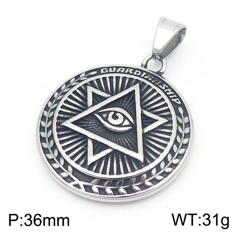 Stainless Steel Hexagram Pendant Necklace Men's Vintage Hollow Out Charms Accessories Zirconia Star Sweater Chain Jewelry