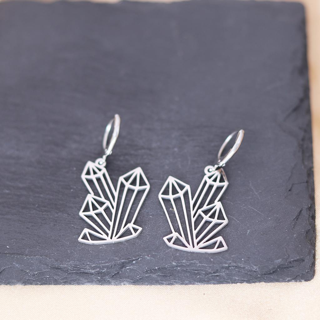 Kinitial Stainless Steel Bulldog Unicorn Dragon Fairy Turtle Sword Death Moth Earrings For Women Trendy Piercing Jewelry