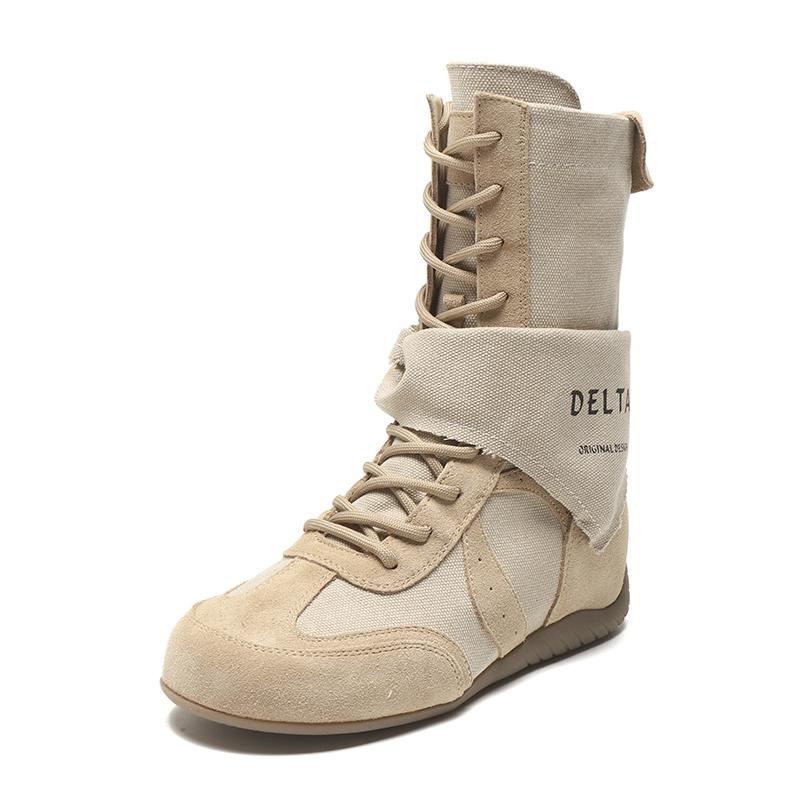 Thin Martin boots women s summer new leather medium tube retro outdoor tooling western locomotive knight boots 40 хаки 6380₽