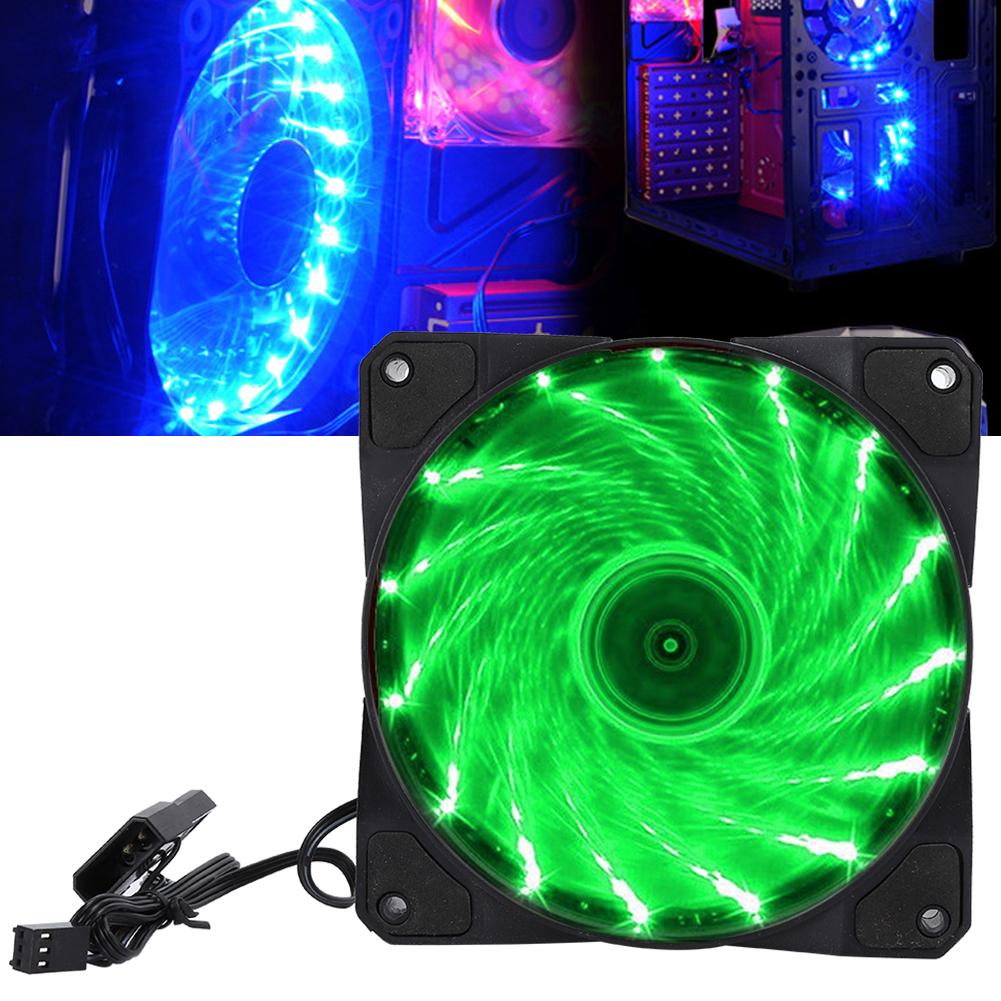 Chassis Fan Computer Cooler PC Accessory 3-Wire 15-Light Mute LED Streamer Colorful 12CM15-Light