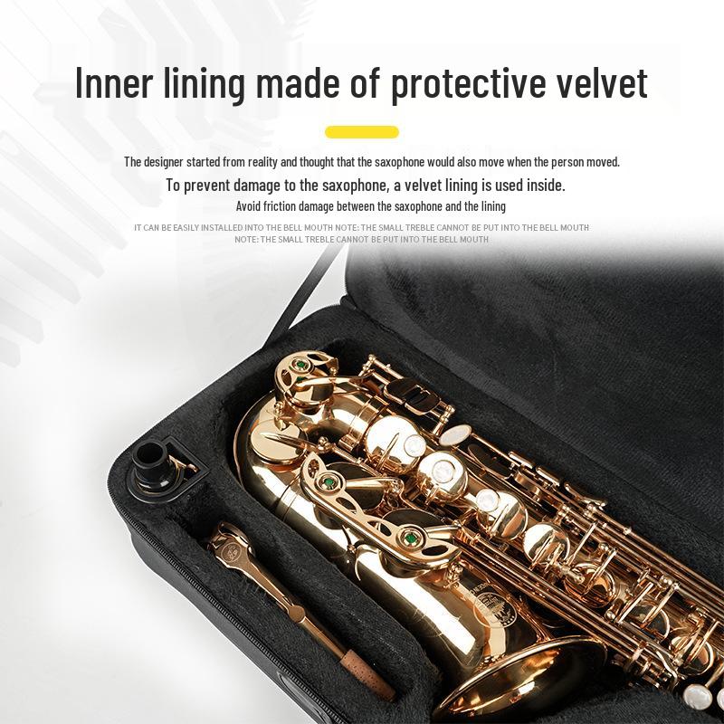 Portable Alto Saxophone Case - Shockproof, Drop-Proof Backpack with Single Shoulder and Handheld Options